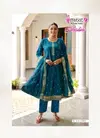 Shalini Vol 1 By Mystic 9 Vertican Shimmer Kurti With Bottom Dupatta Exporters In India